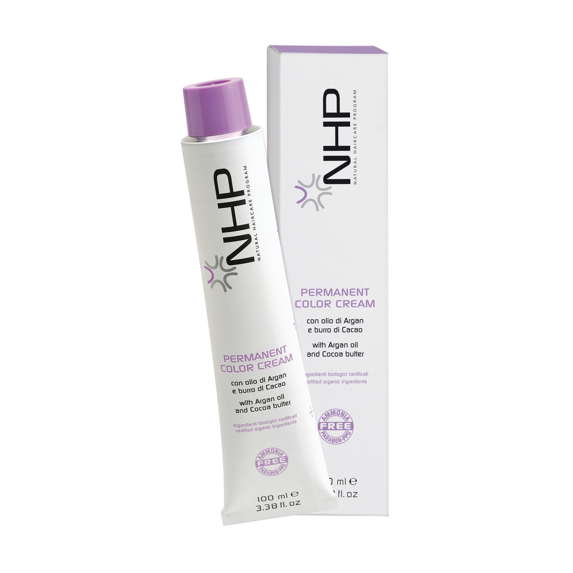 Безаміачна крем-фарба для волосся NHP Permanent Color Cream, 8.30 Золотистий світлий блондин, 100 мл
